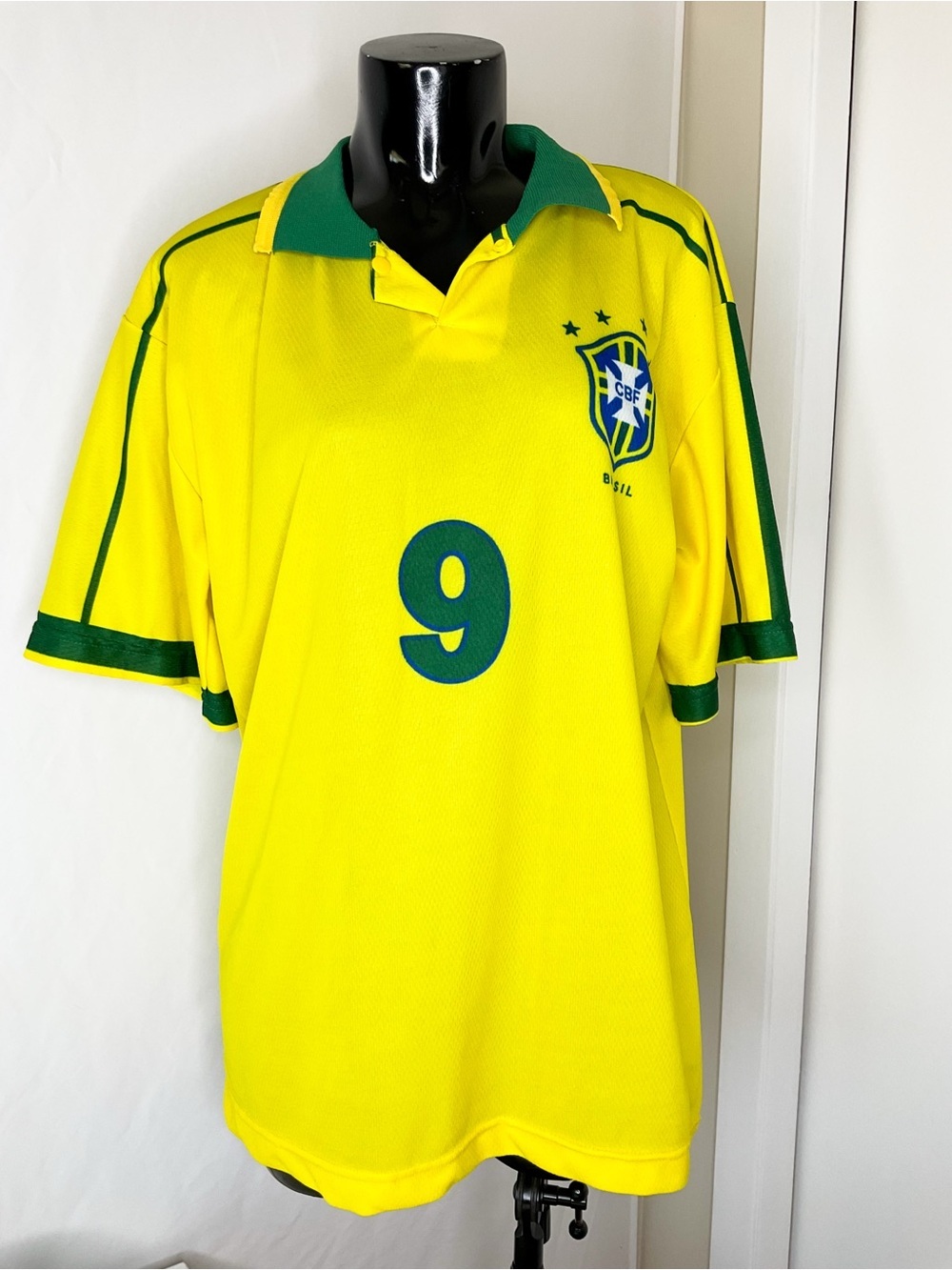 Brasil Yellow & Green Soccer Jersey - Vintage - Picture 6 of 8